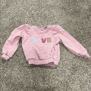 Little Sleepies Pink Love Sweatshirt